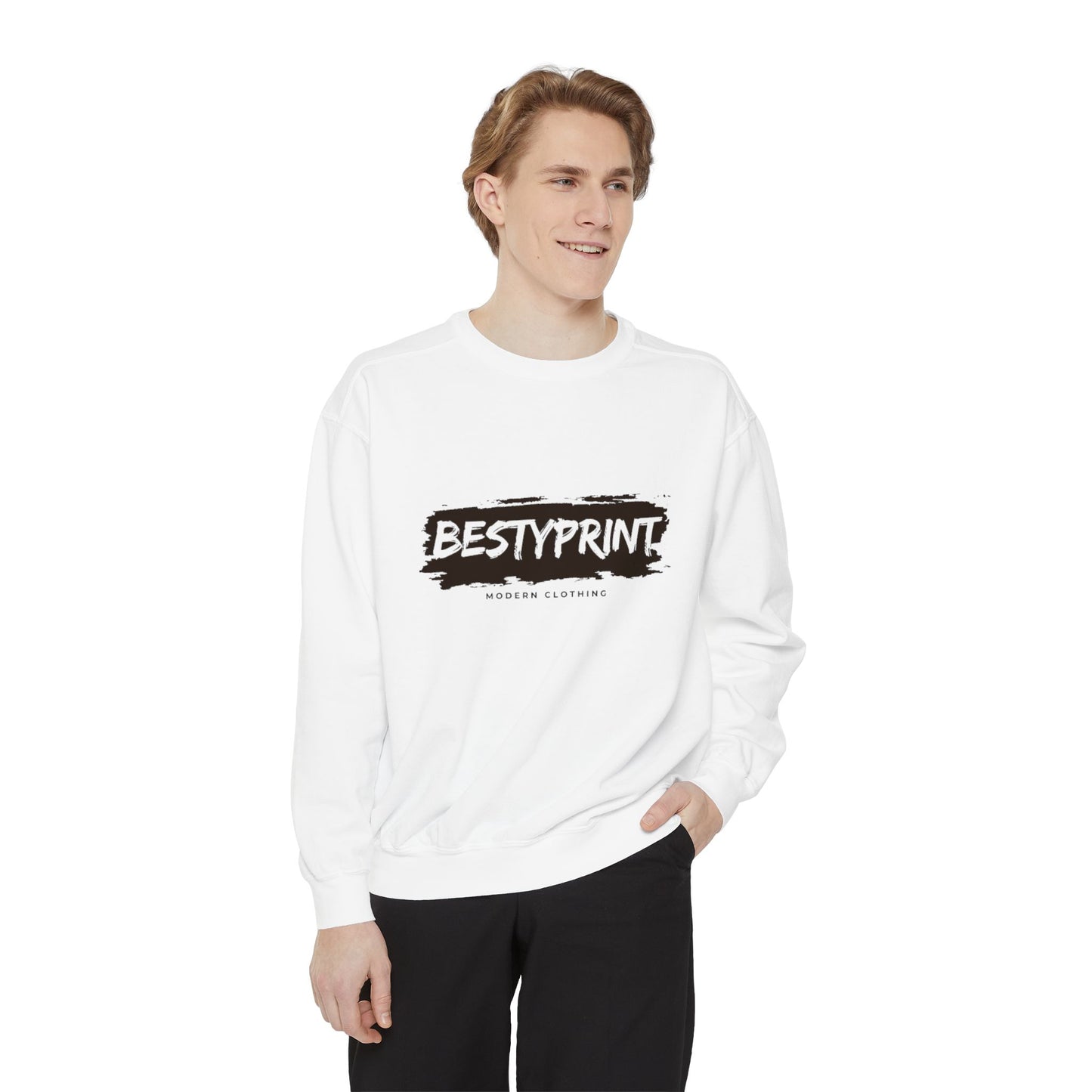 Bestie Sweatshirt, Unisex Garment-Dyed Sweatshirt, Cozy Gift for Friends, Casual Wear, Perfect for Birthdays and Celebrations