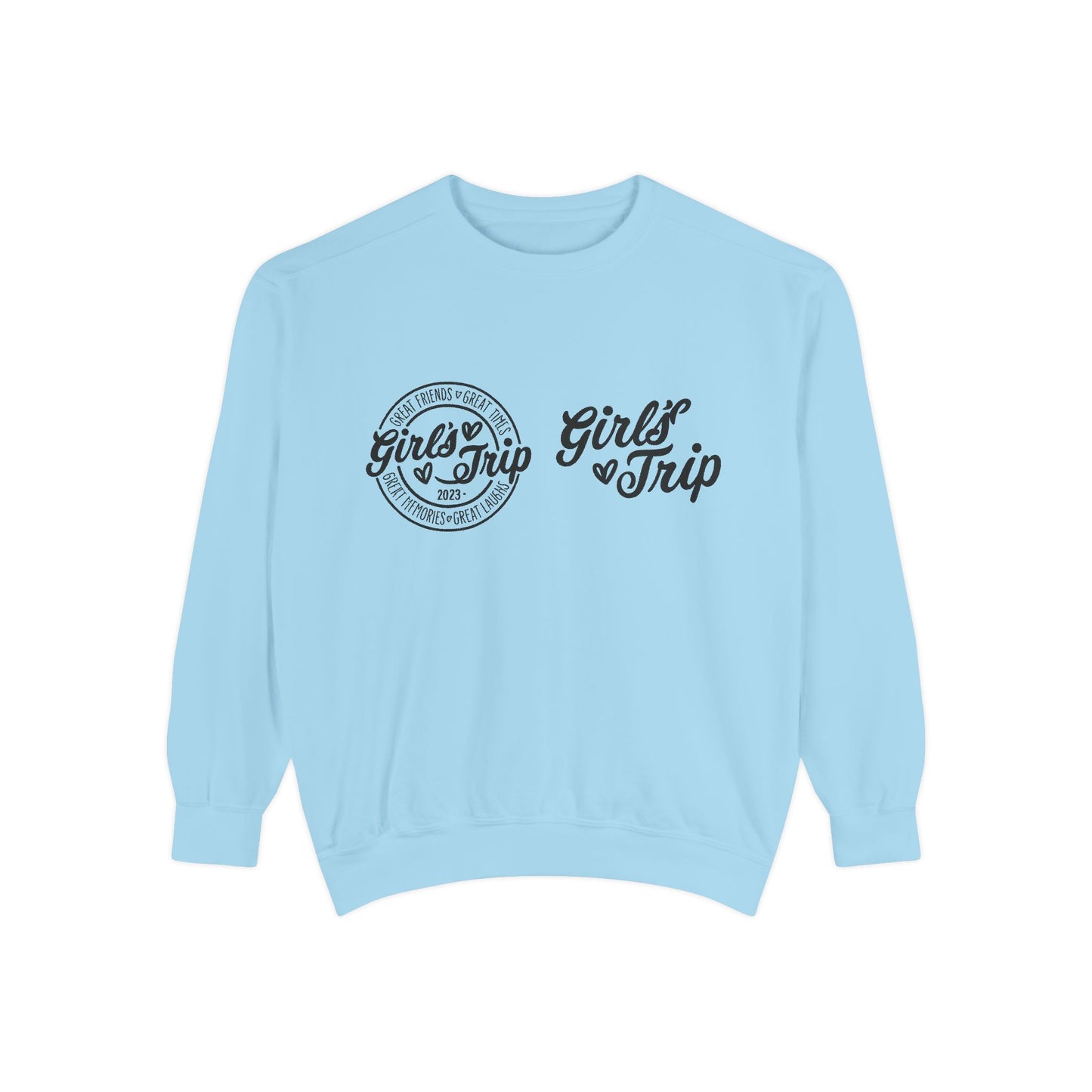 Girls Trip Unisex Sweatshirt, Cozy Girls Weekend Apparel, Perfect for Group Travel, Gift for Friends, Casual Fashion for Getaways