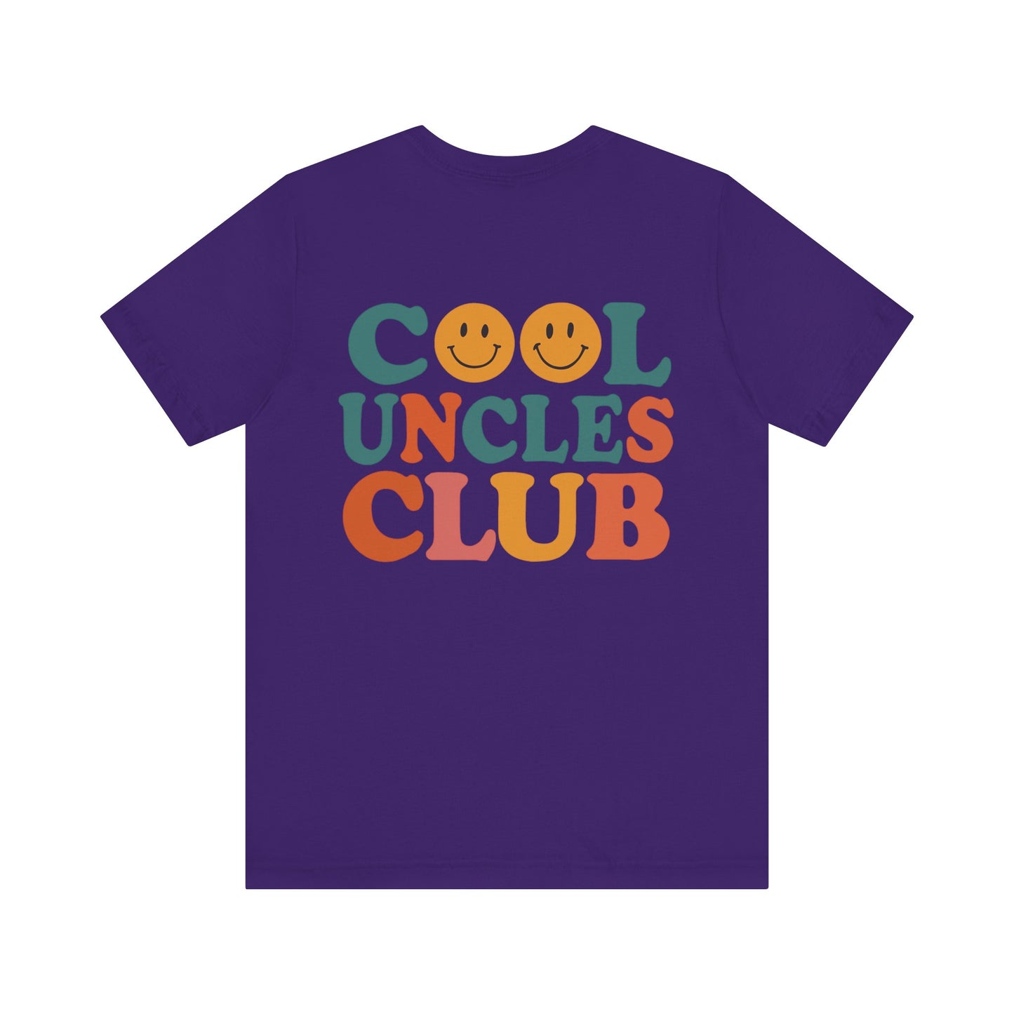 Cool Uncles Club Tee, Unisex Graphic T-Shirt, Father's Day Gift, Fun Uncle Outfit, Smiley Face Tee, Family Reunion Shirt