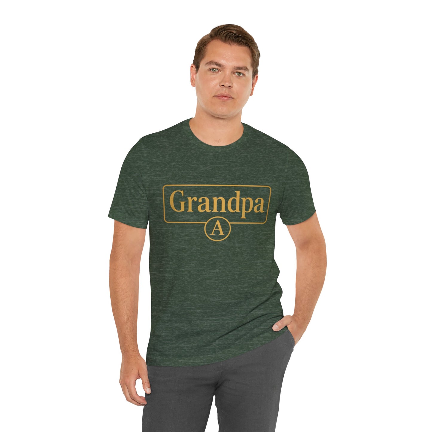 Grandpa Unisex Tee - Stylish Gift for Grandfathers, Casual Wear, Family Reunion, Birthday, Father's Day