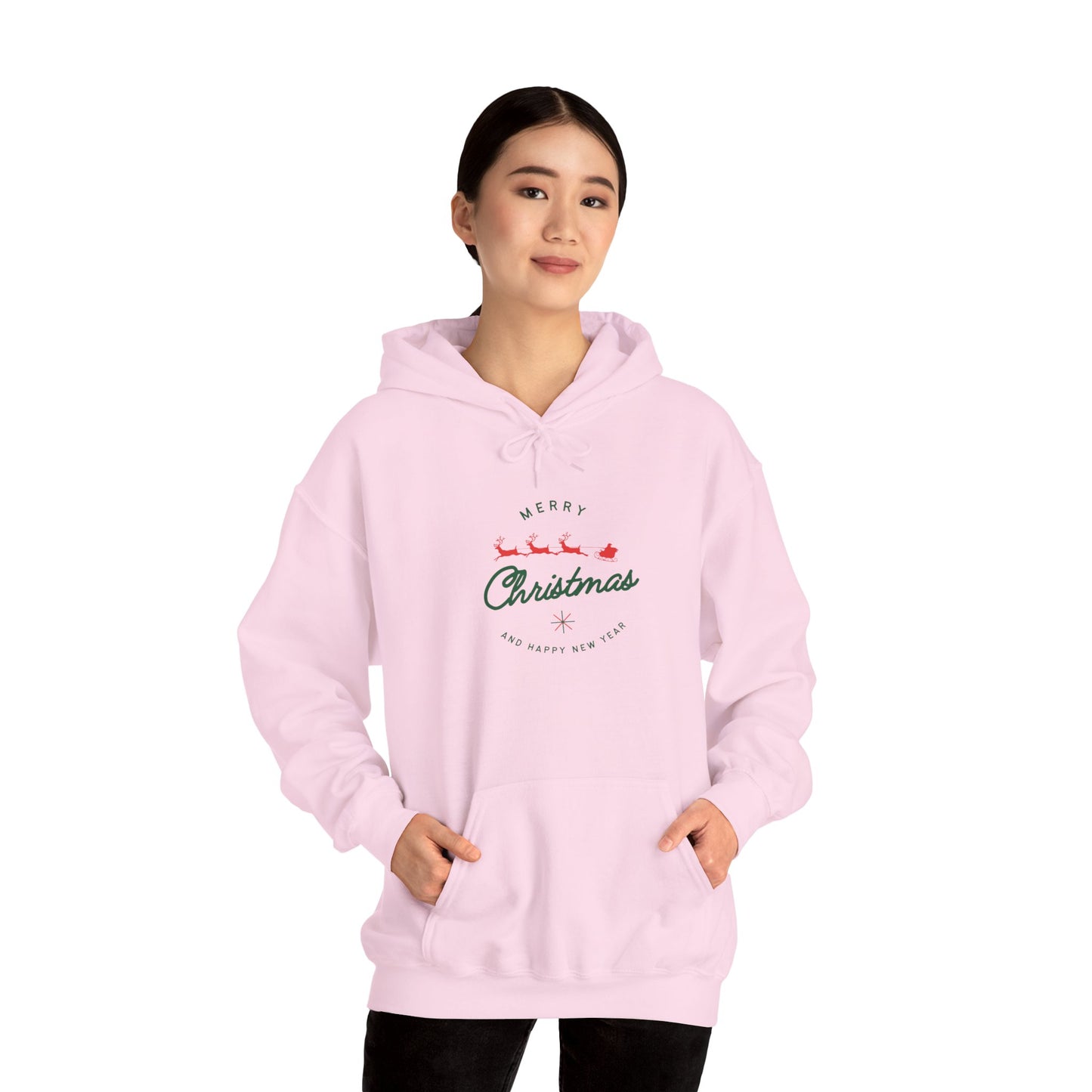Merry Christmas Unisex Hoodie, Cozy Holiday Sweatshirt, Winter Wardrobe Essential, Gift for Him/Her, Festive Apparel