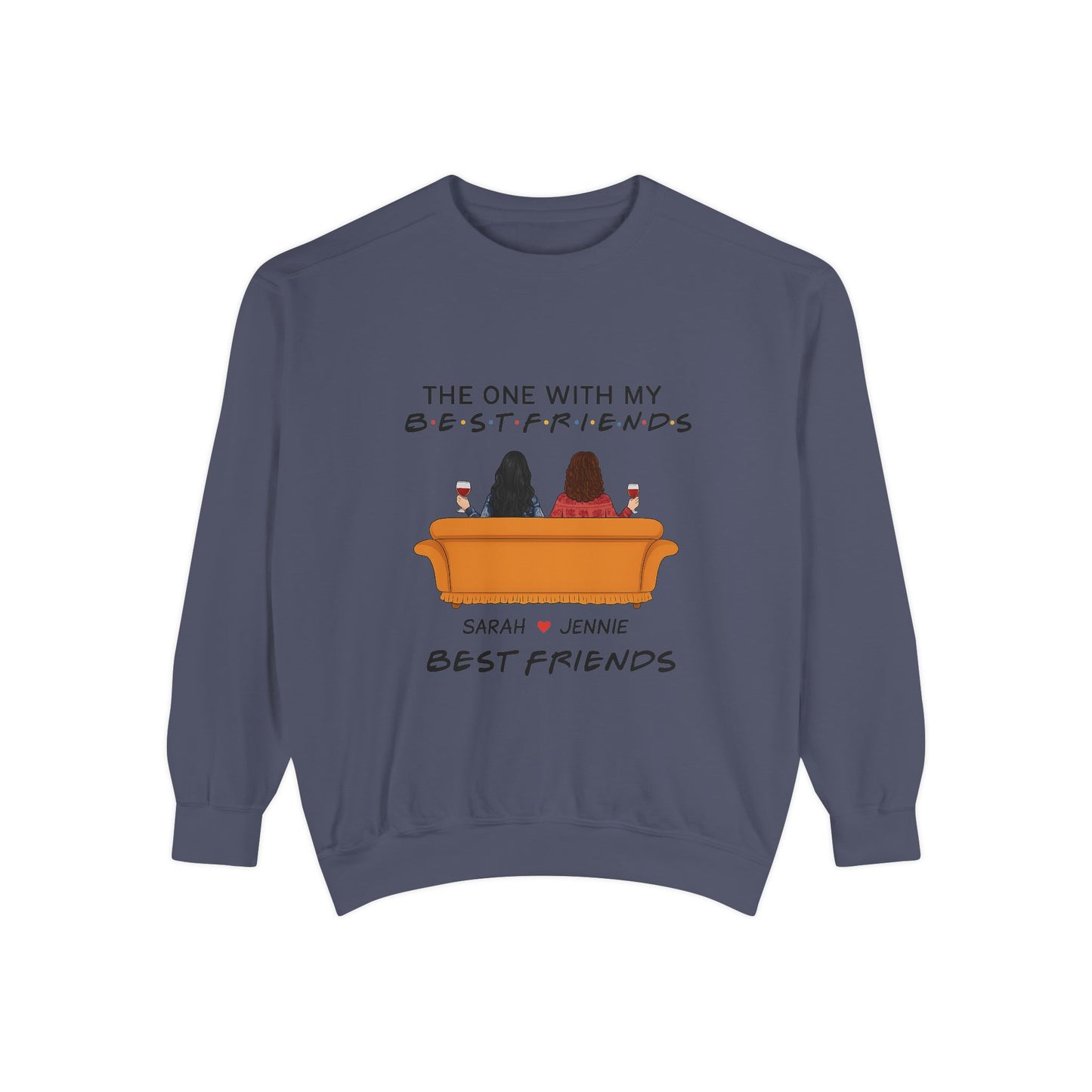 Best Friends Sweatshirt - Cozy Gift for BFFs, Friendship Day, Casual Wear, Personalized Apparel