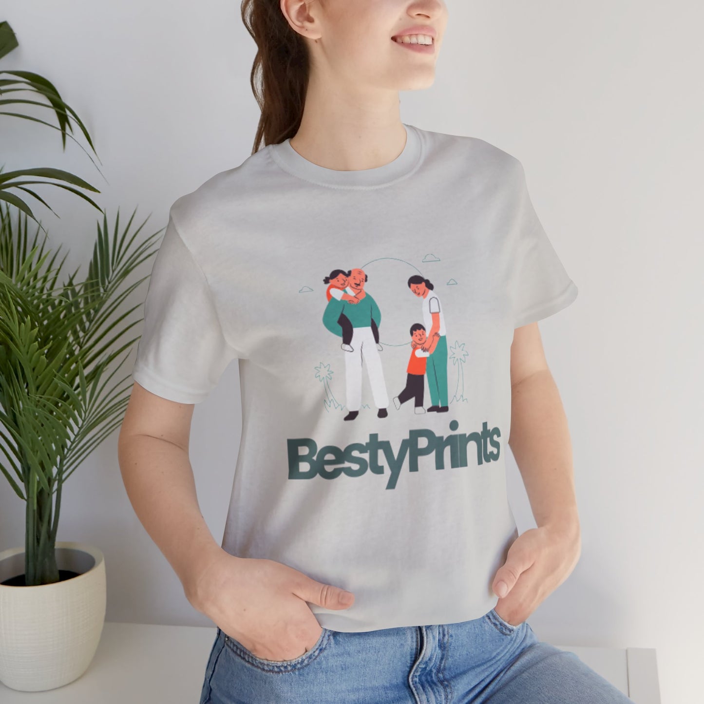 Family Bond Unisex Tee, Cute Family T-Shirt, BestyPrints Graphic Tee, Gift for Parents, Casual Family Wear