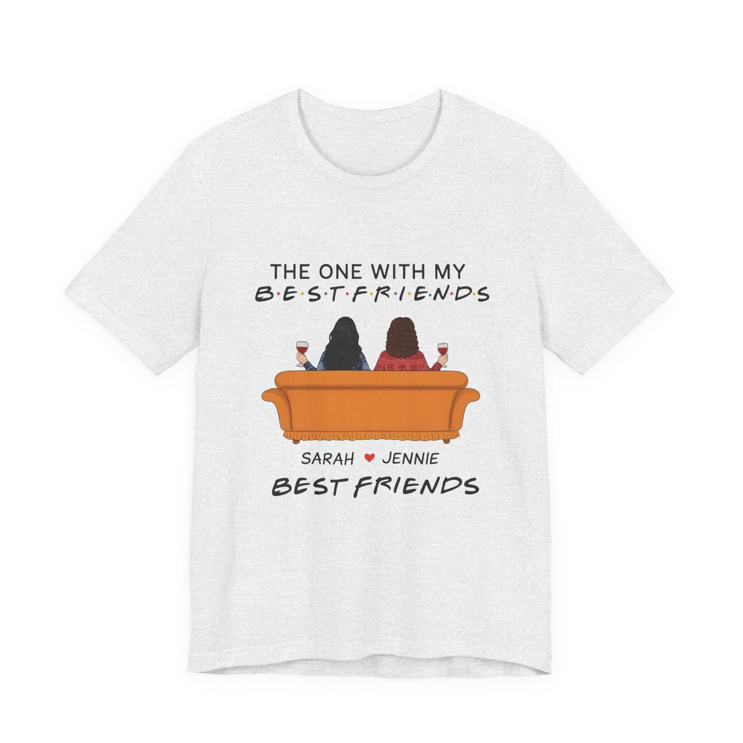 Best Friends Graphic Tee, Unisex Friendship T-Shirt, Gifts for Best Friends, Cute Casual Wear, Ideal for Birthdays, Friend Celebrations