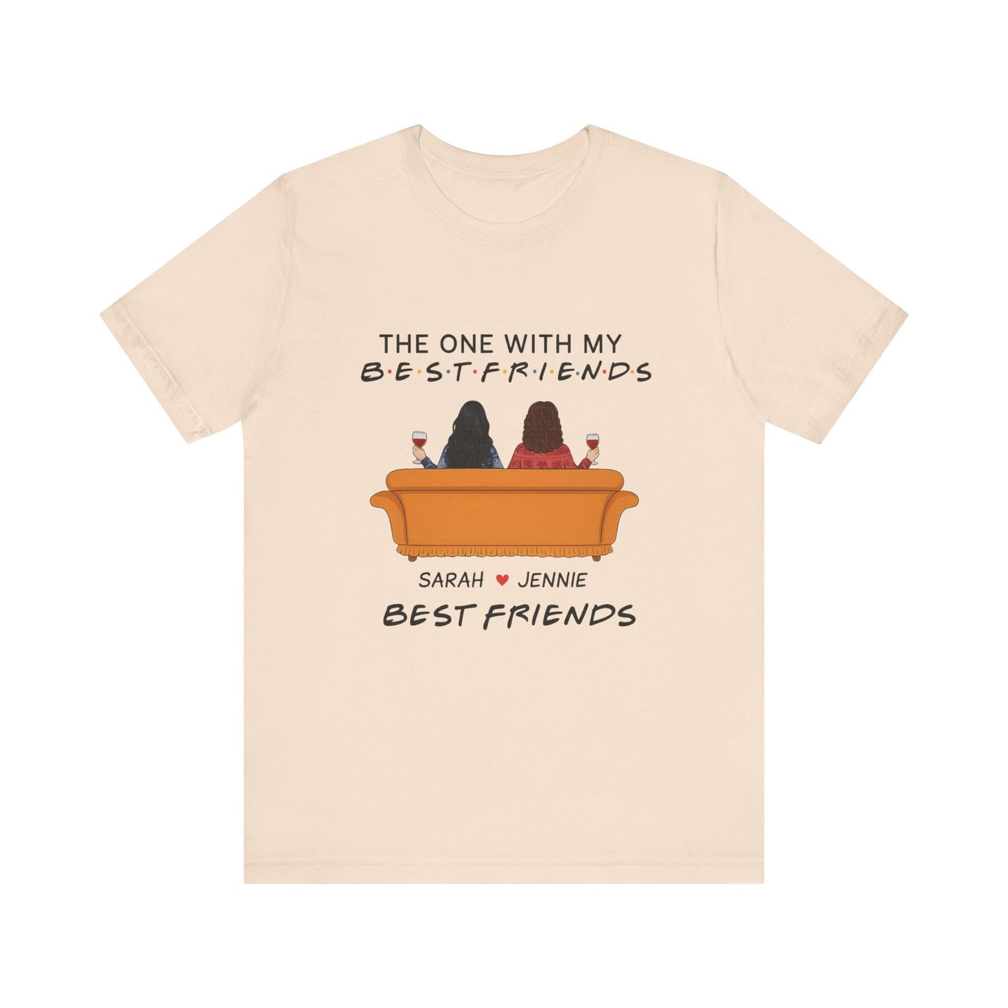 Best Friends Graphic Tee, Unisex Friendship T-Shirt, Gifts for Best Friends, Cute Casual Wear, Ideal for Birthdays, Friend Celebrations