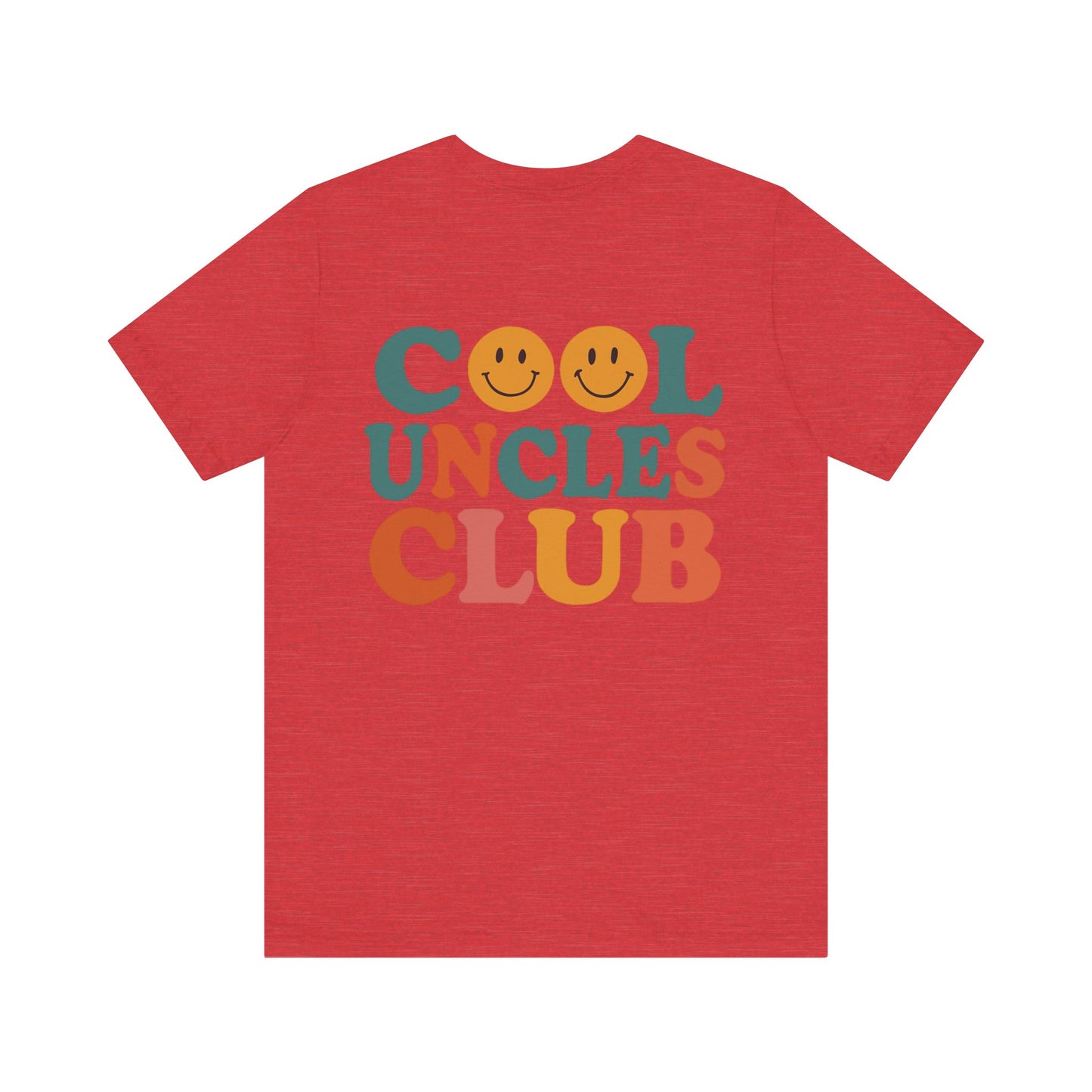 Cool Uncles Club Tee, Unisex Graphic T-Shirt, Father's Day Gift, Fun Uncle Outfit, Smiley Face Tee, Family Reunion Shirt