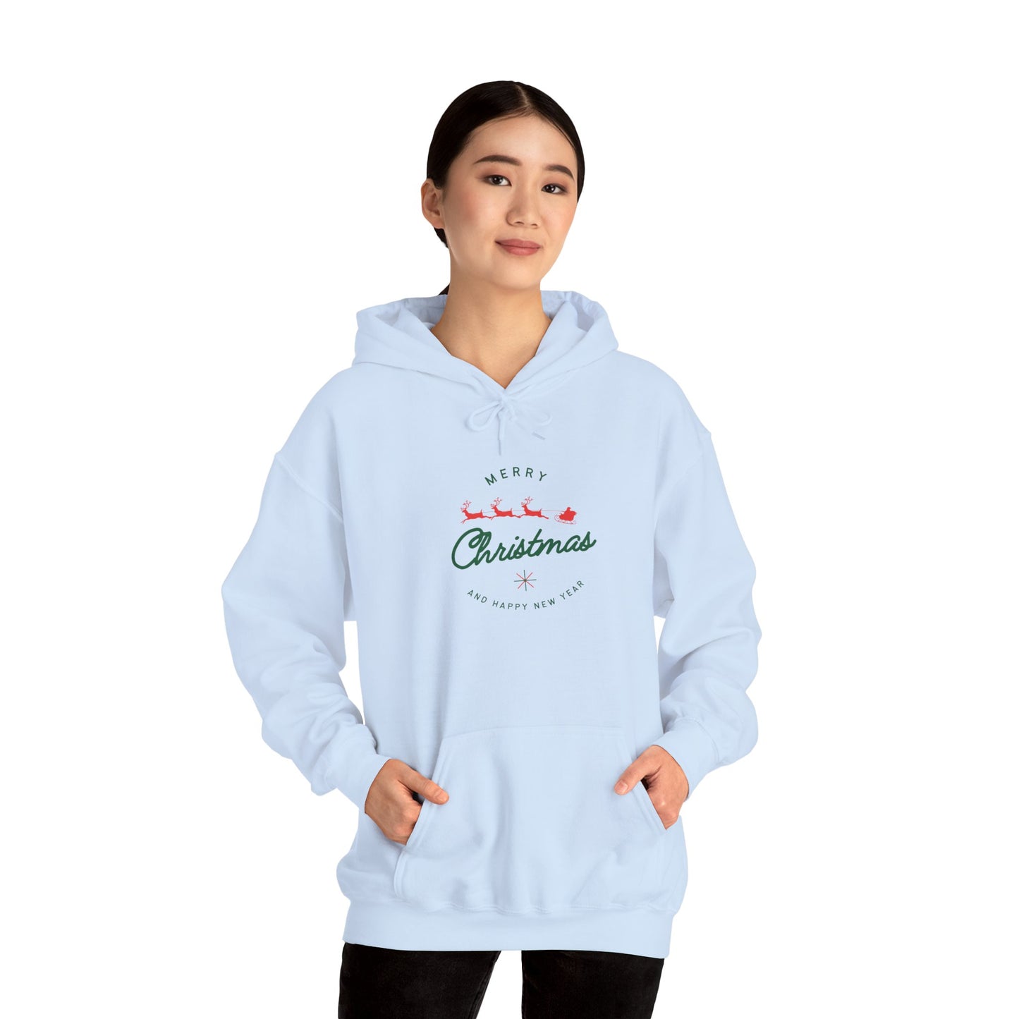 Merry Christmas Unisex Hoodie, Cozy Holiday Sweatshirt, Winter Wardrobe Essential, Gift for Him/Her, Festive Apparel