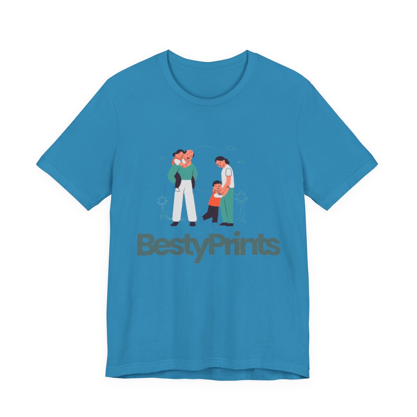 Family Bond Unisex Tee, Cute Family T-Shirt, BestyPrints Graphic Tee, Gift for Parents, Casual Family Wear