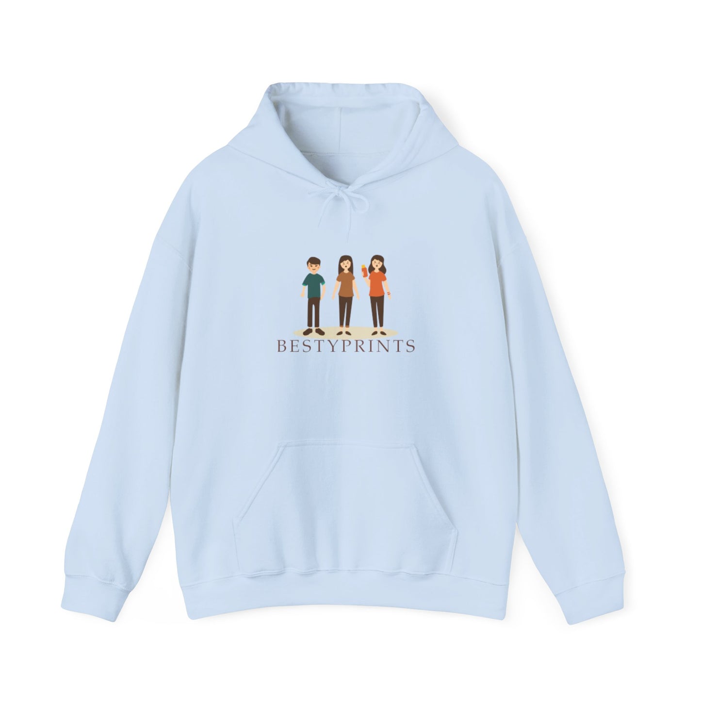 Best Friends Group Hoodie, Unisex Heavy Blend Sweatshirt, Cute Friendship Gift, Cozy Casual Wear, Ideal for Fall, Winter Celebrations
