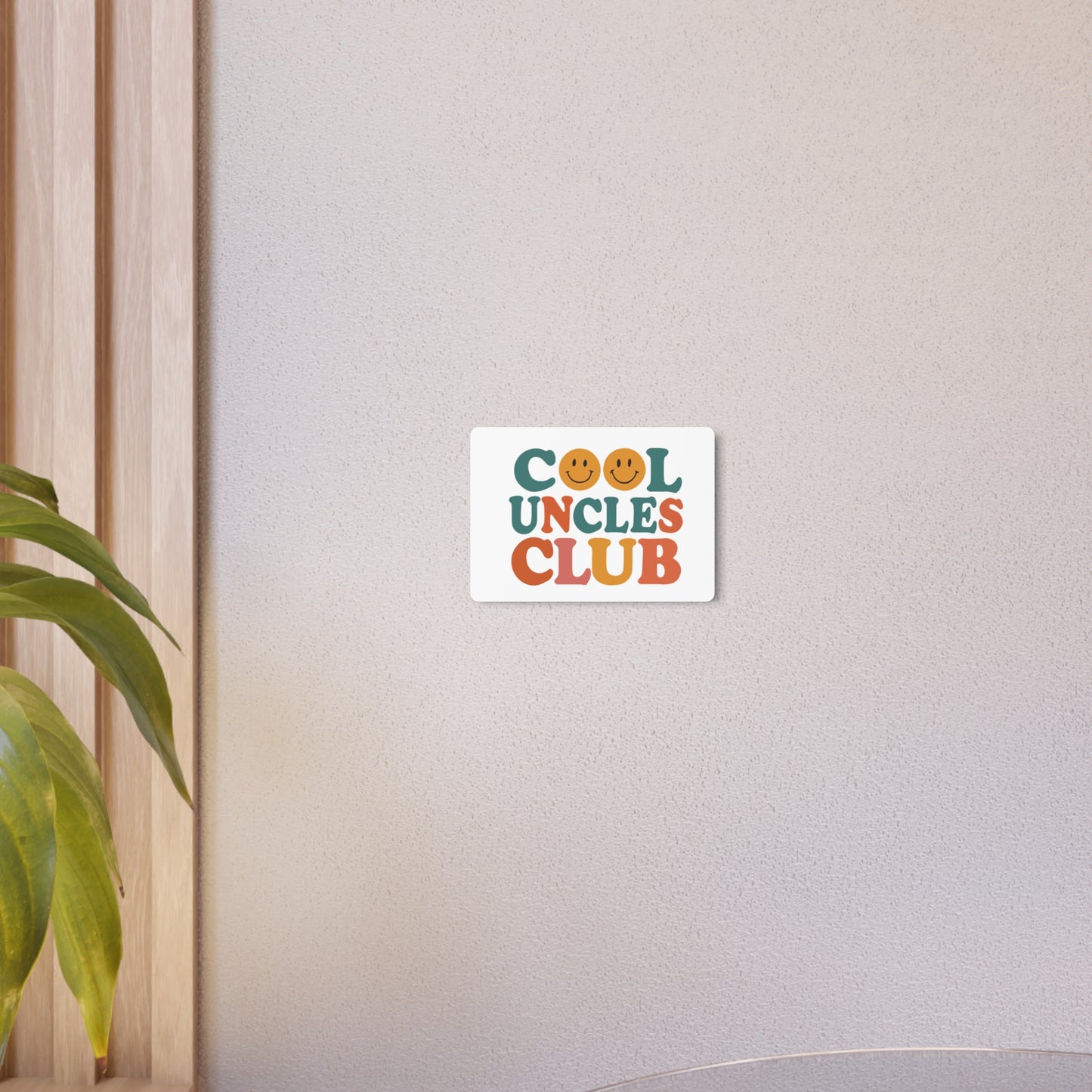 Cool Uncles Club Metal Art Sign, Home Decor, Wall Art, Gift for Uncles, Unique Sign, Family Celebration Decor