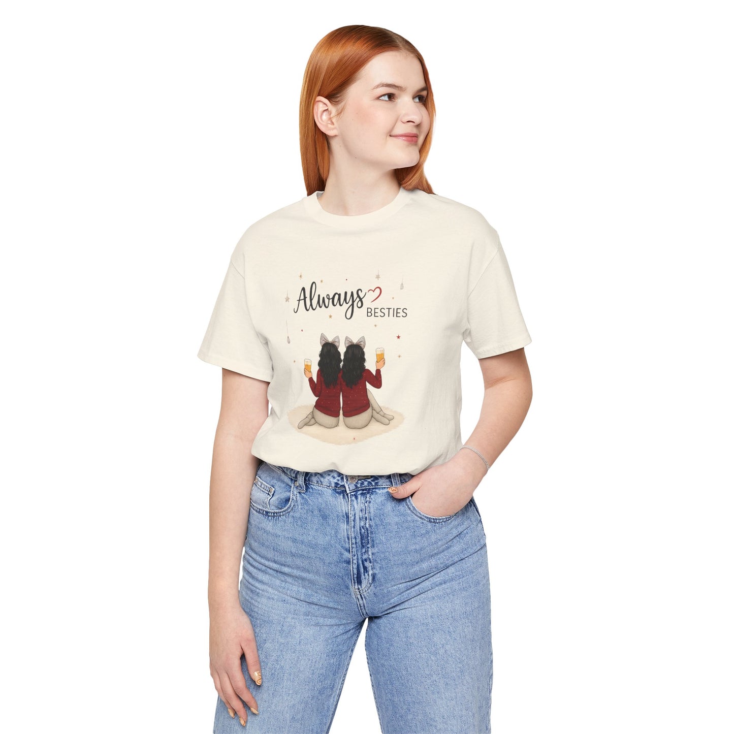 Always Besties Unisex T-Shirt - Perfect Gift for Friends, Best Friend Shirt, Casual Wear, Matching Tees, Friendship Day, Cute Tee