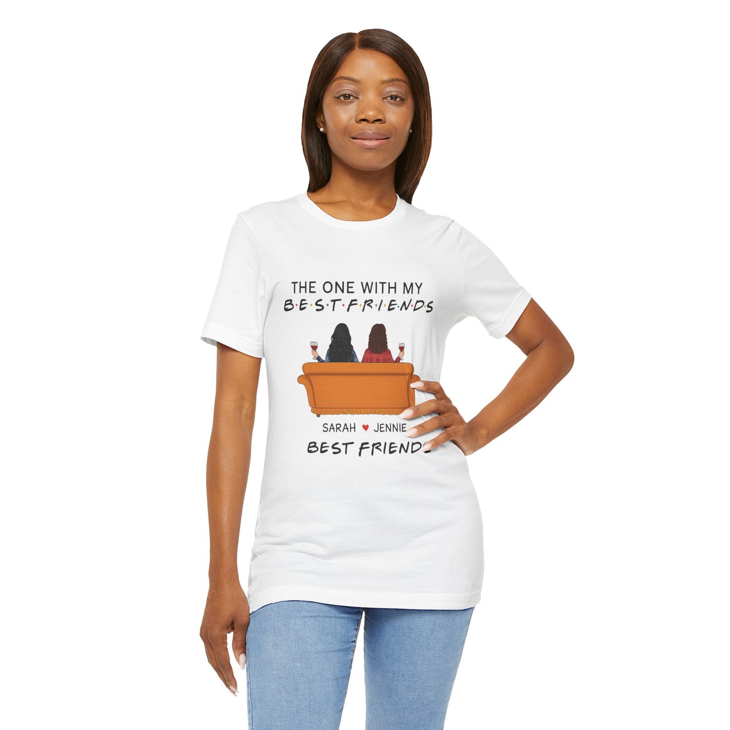 Best Friends Graphic Tee, Unisex Friendship T-Shirt, Gifts for Best Friends, Cute Casual Wear, Ideal for Birthdays, Friend Celebrations