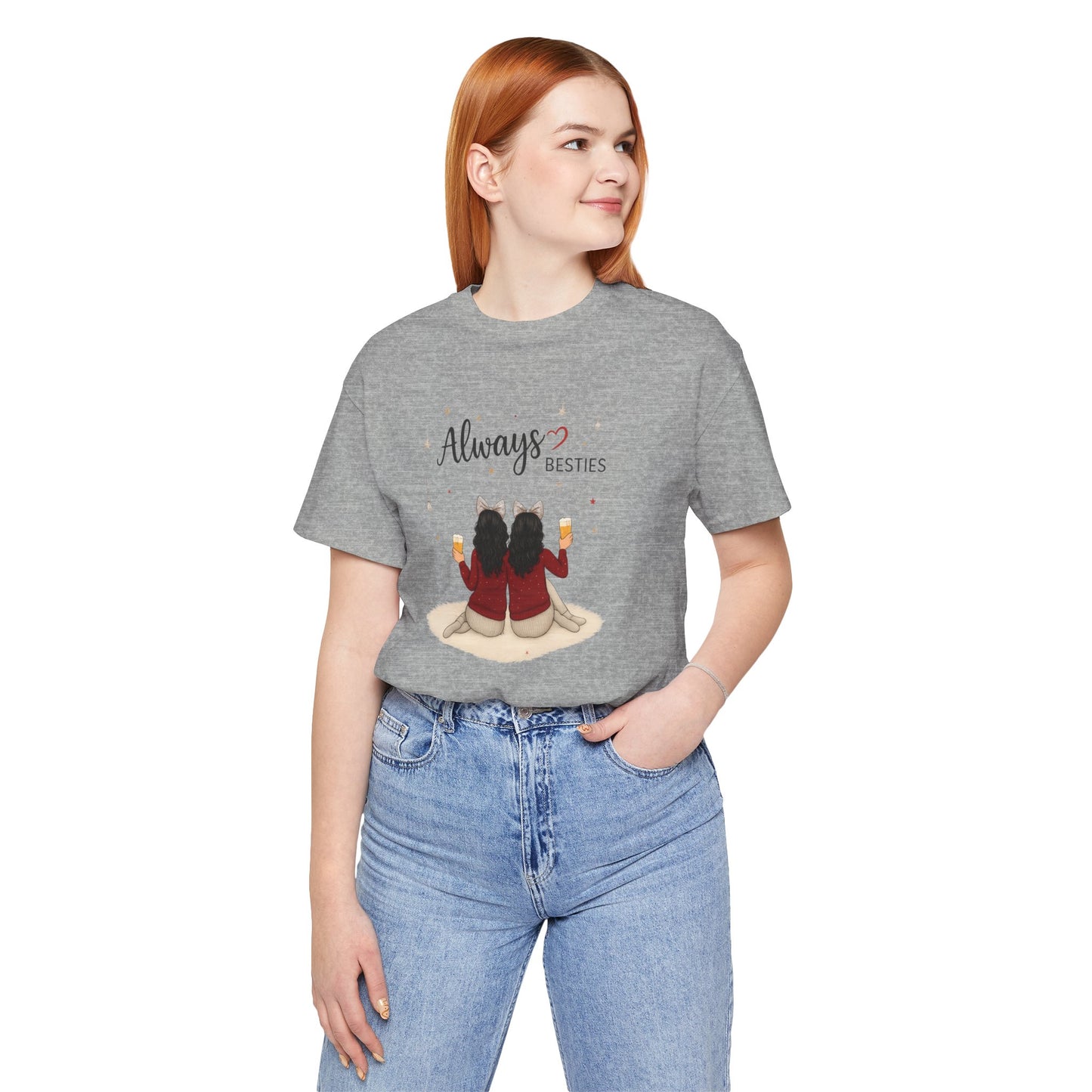 Always Besties Unisex T-Shirt - Perfect Gift for Friends, Best Friend Shirt, Casual Wear, Matching Tees, Friendship Day, Cute Tee