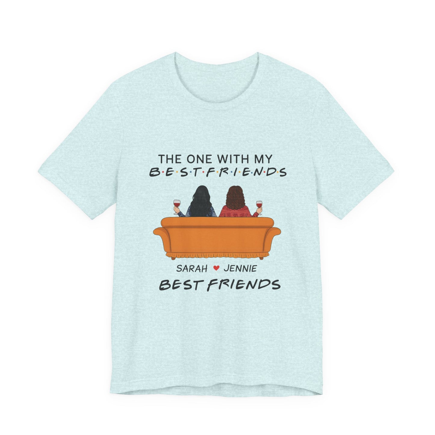 Best Friends Graphic Tee, Unisex Friendship T-Shirt, Gifts for Best Friends, Cute Casual Wear, Ideal for Birthdays, Friend Celebrations