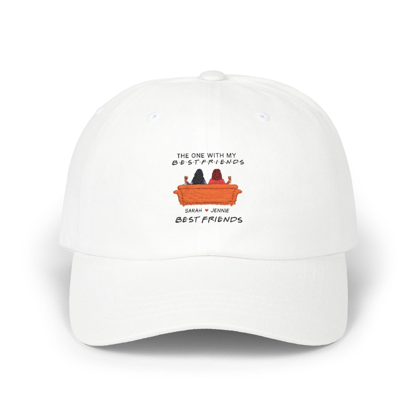 Classic Dad Cap with 'Best Friends' Design, Comfortable Everyday Hat, Gift for Dads, Friends, Casual Style, Perfect for Celebrations