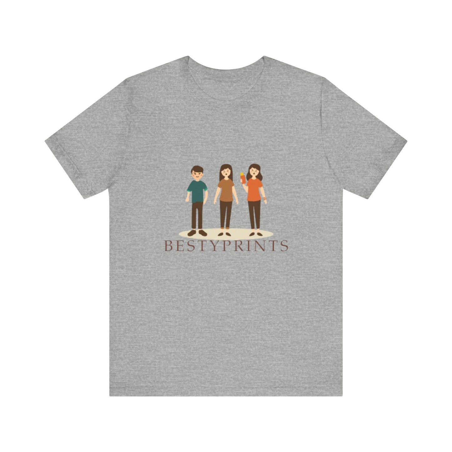 Unisex Illustration Tee - Fun, Casual Graphic T-Shirt for Friends, Birthday Gift, Family Gatherings, Best Friends Tee, Everyday Wear
