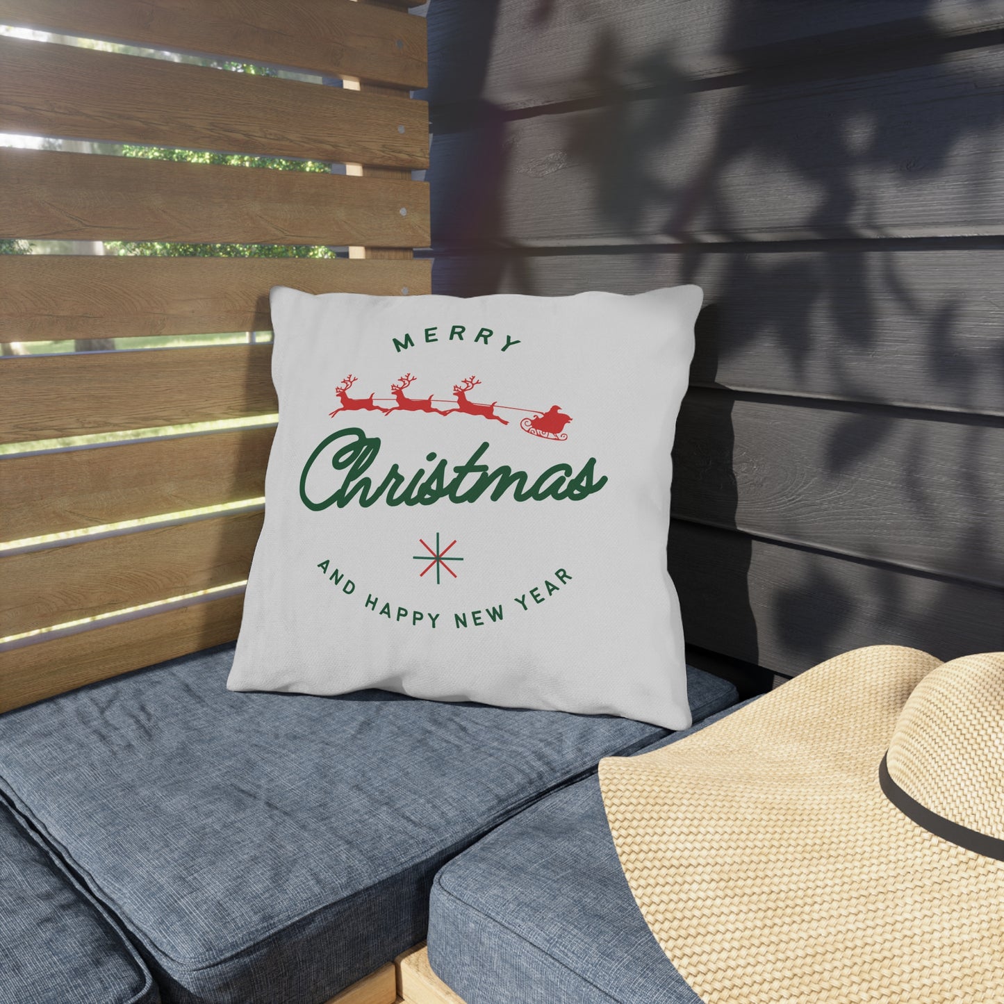 Christmas Outdoor Pillows, Holiday Decor, Patio Gifts, Seasonal Home Accents, Festive Cushion Covers, Merry Christmas Decorations