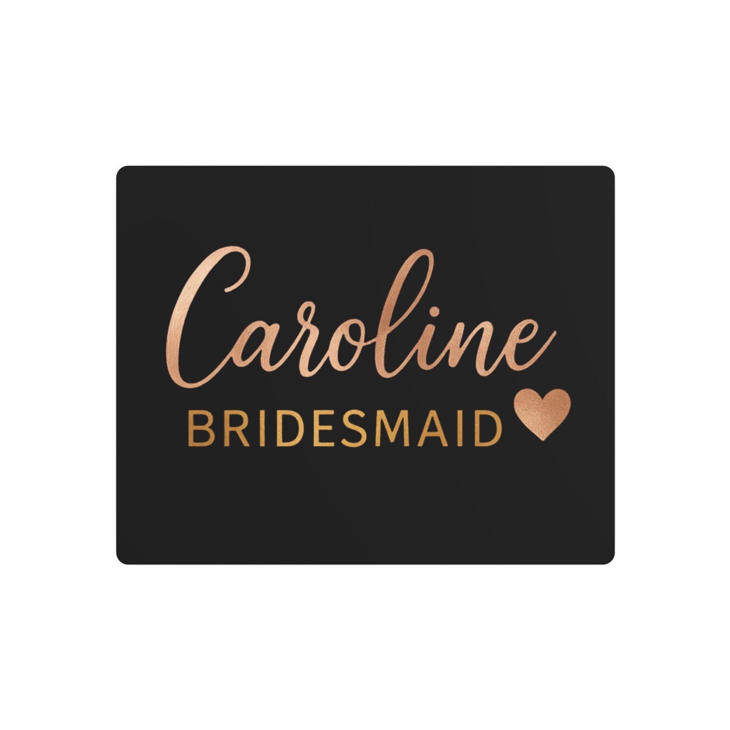 Stylish Metal Art Sign for Bridesmaids | Personalized Home Decor, Wedding Decor, Gift Idea, Party Signage