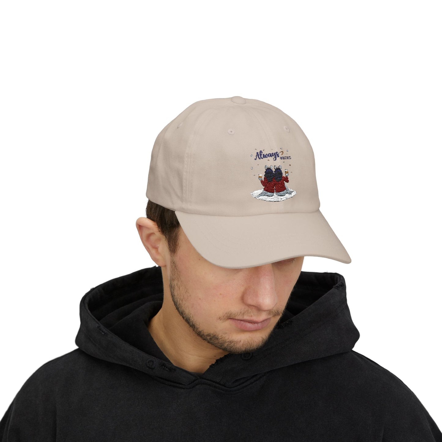 Heartwarming Classic Dad Cap, Custom Hat for Father's Day, Gift for Dads, Casual Cap for Every Season, Embroidered Hat with Message