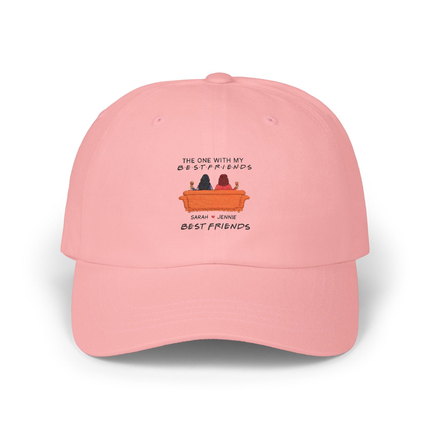 Classic Dad Cap with 'Best Friends' Design, Comfortable Everyday Hat, Gift for Dads, Friends, Casual Style, Perfect for Celebrations