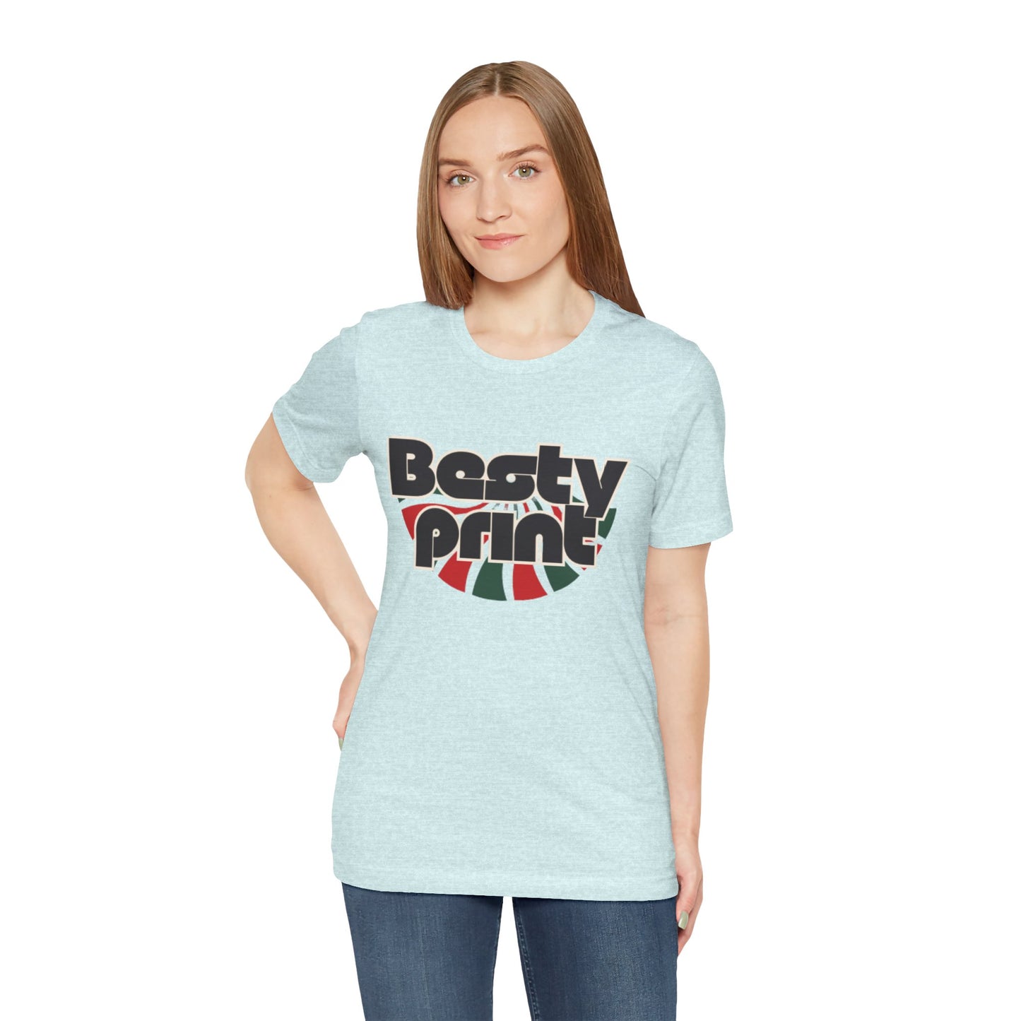 Besty Print Unisex Jersey Tee - Fun and Trendy T-Shirt for Friends, Casual Wear, Gifts, Parties, Holidays