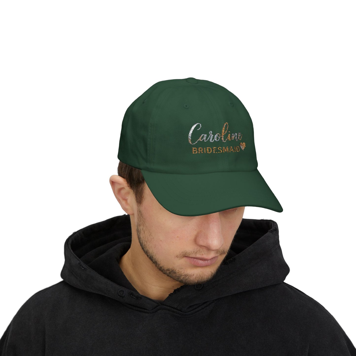 Classic Dad Cap with Custom Bridesmaid Design, Casual Headwear, Gift for Weddings, Bride, Bridal Party Favors, Everyday Style