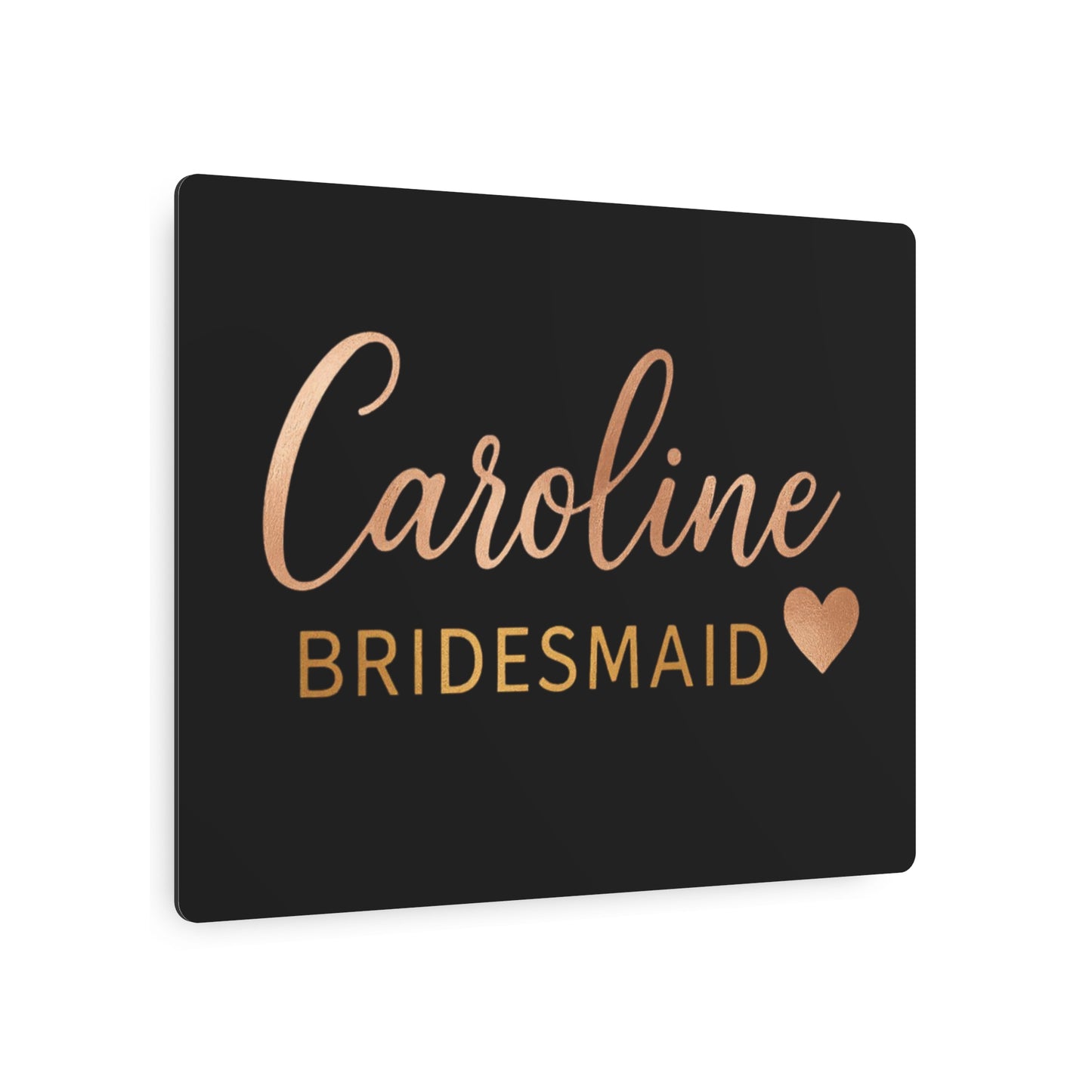 Stylish Metal Art Sign for Bridesmaids | Personalized Home Decor, Wedding Decor, Gift Idea, Party Signage