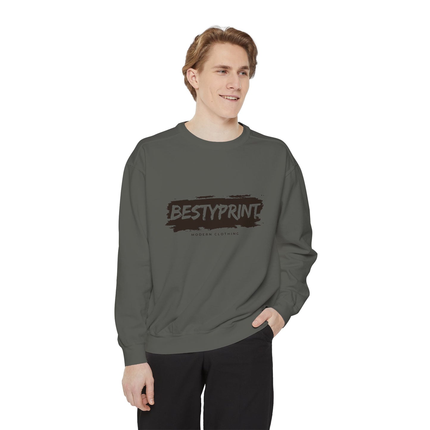 Bestie Sweatshirt, Unisex Garment-Dyed Sweatshirt, Cozy Gift for Friends, Casual Wear, Perfect for Birthdays and Celebrations