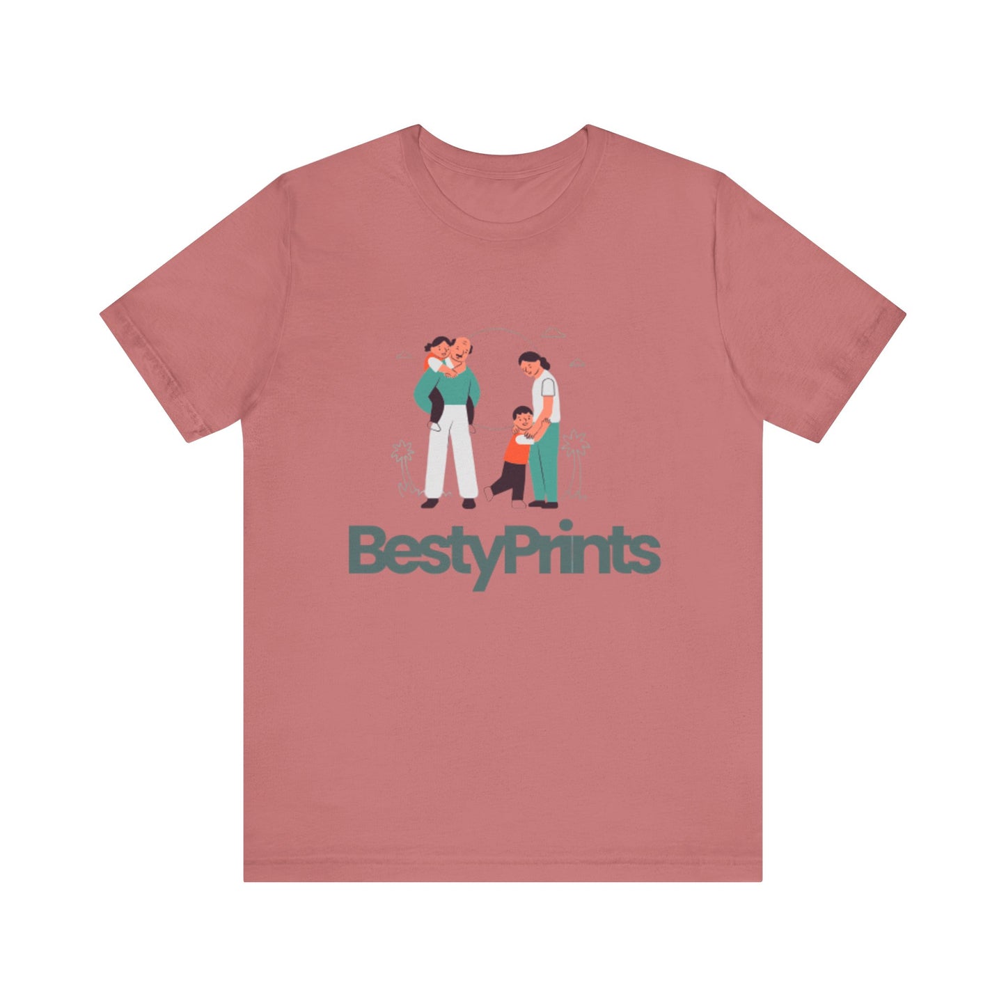 Family Bond Unisex Tee, Cute Family T-Shirt, BestyPrints Graphic Tee, Gift for Parents, Casual Family Wear