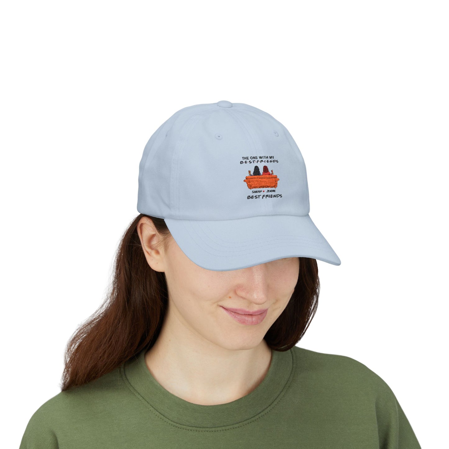 Classic Dad Cap with 'Best Friends' Design, Comfortable Everyday Hat, Gift for Dads, Friends, Casual Style, Perfect for Celebrations