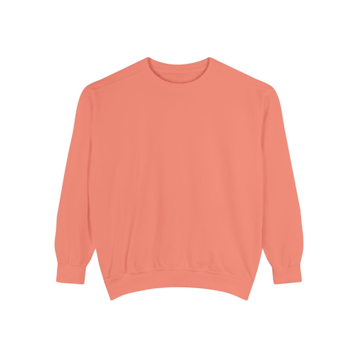 Personalized Garment-Dyed Unisex Sweatshirt | Cozy, Casual, Perfect for Gifting, Everyday Wear, Holiday Celebrations