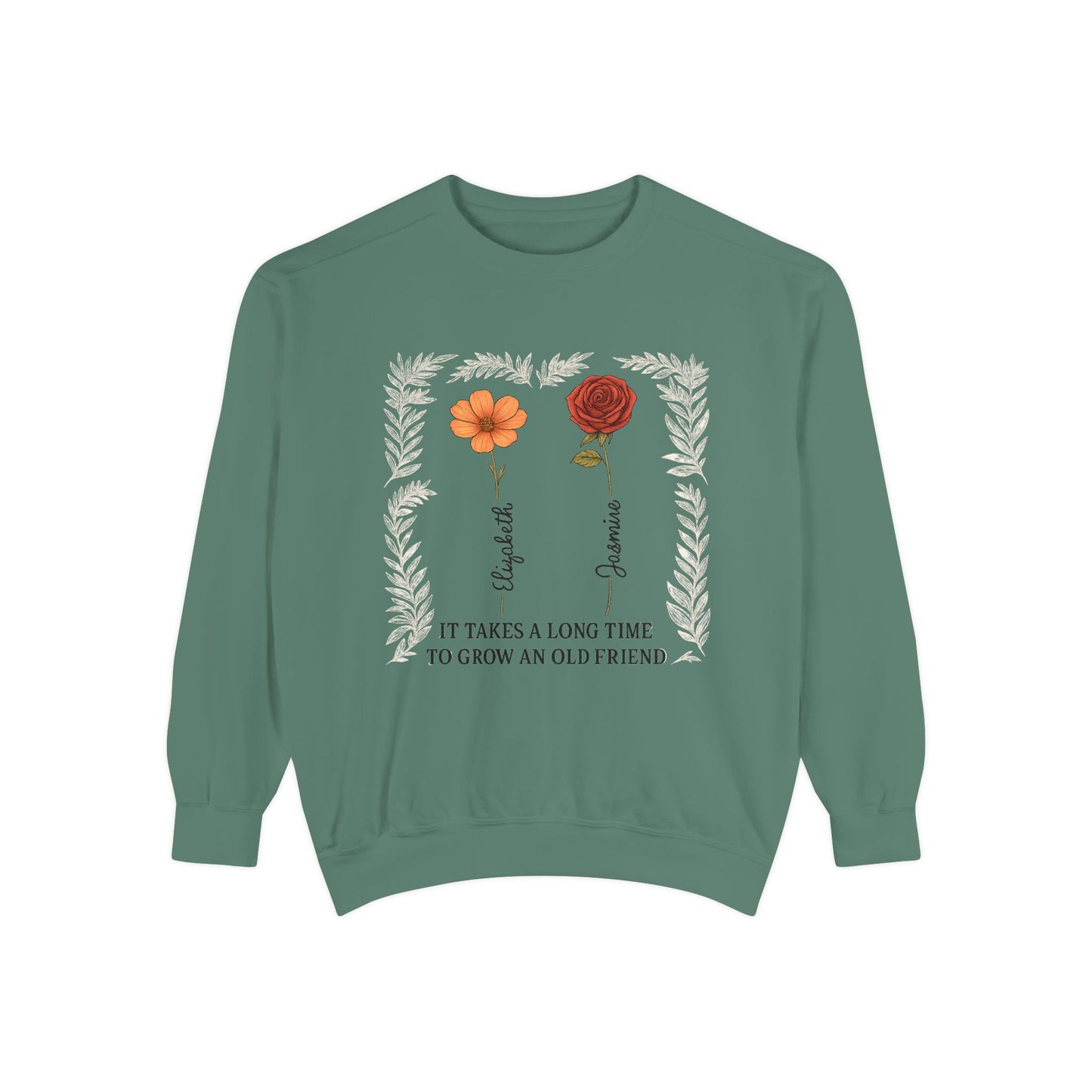 Friendship Sweatshirt - Cozy Gift, Unisex Apparel, Vintage Style, Floral Design, Perfect for Birthdays, Friendship Day