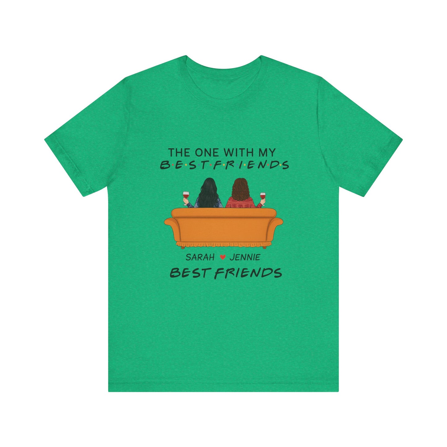 Best Friends Graphic Tee, Unisex Friendship T-Shirt, Gifts for Best Friends, Cute Casual Wear, Ideal for Birthdays, Friend Celebrations
