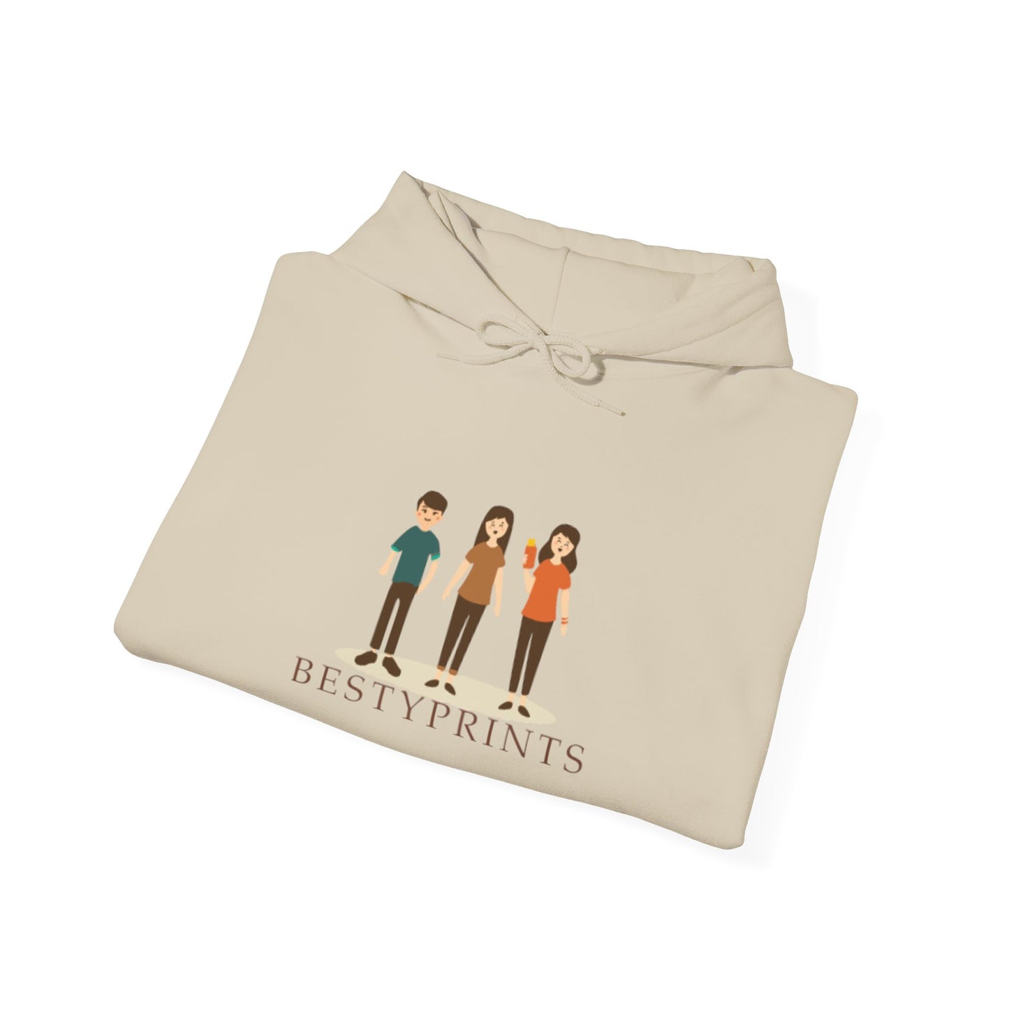 Best Friends Group Hoodie, Unisex Heavy Blend Sweatshirt, Cute Friendship Gift, Cozy Casual Wear, Ideal for Fall, Winter Celebrations
