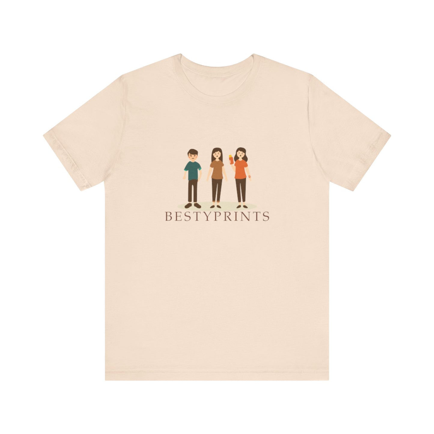 Family Cartoon Graphic Tee, Cute Gift for Friends, Casual Summer Wear, Kids and Adults, Unique Family Gathering Shirt, Birthday Gift