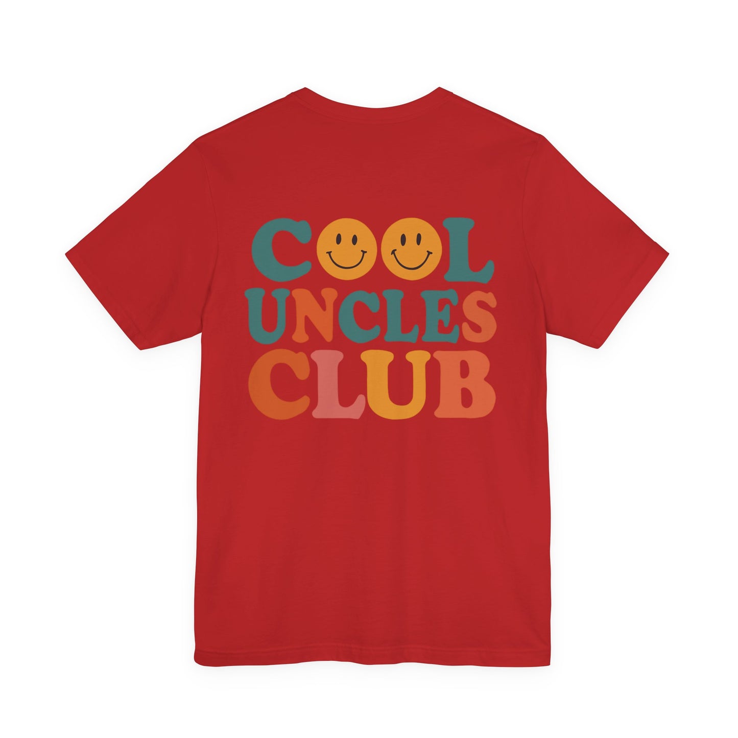 Cool Uncles Club Tee, Unisex Graphic T-Shirt, Father's Day Gift, Fun Uncle Outfit, Smiley Face Tee, Family Reunion Shirt