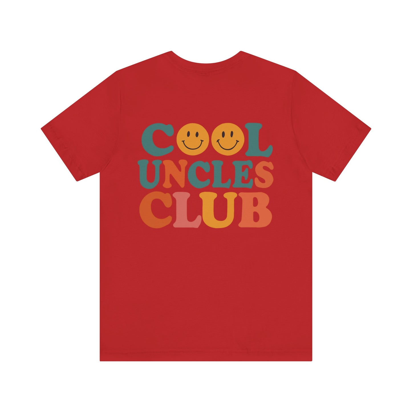 Cool Uncles Club Tee, Unisex Graphic T-Shirt, Father's Day Gift, Fun Uncle Outfit, Smiley Face Tee, Family Reunion Shirt