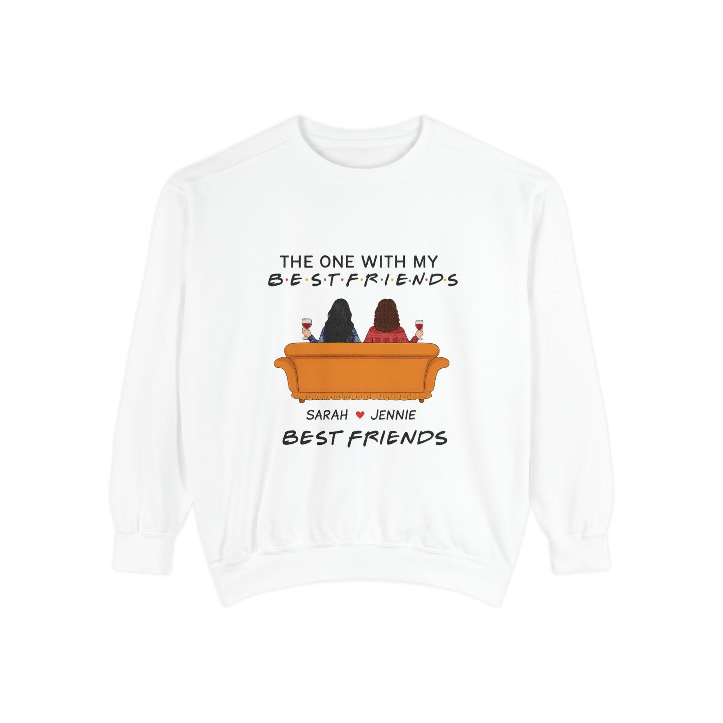 Best Friends Sweatshirt - Cozy Gift for BFFs, Friendship Day, Casual Wear, Personalized Apparel