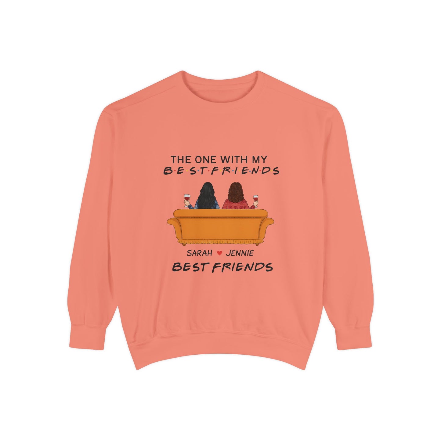 Best Friends Sweatshirt - Cozy Gift for BFFs, Friendship Day, Casual Wear, Personalized Apparel