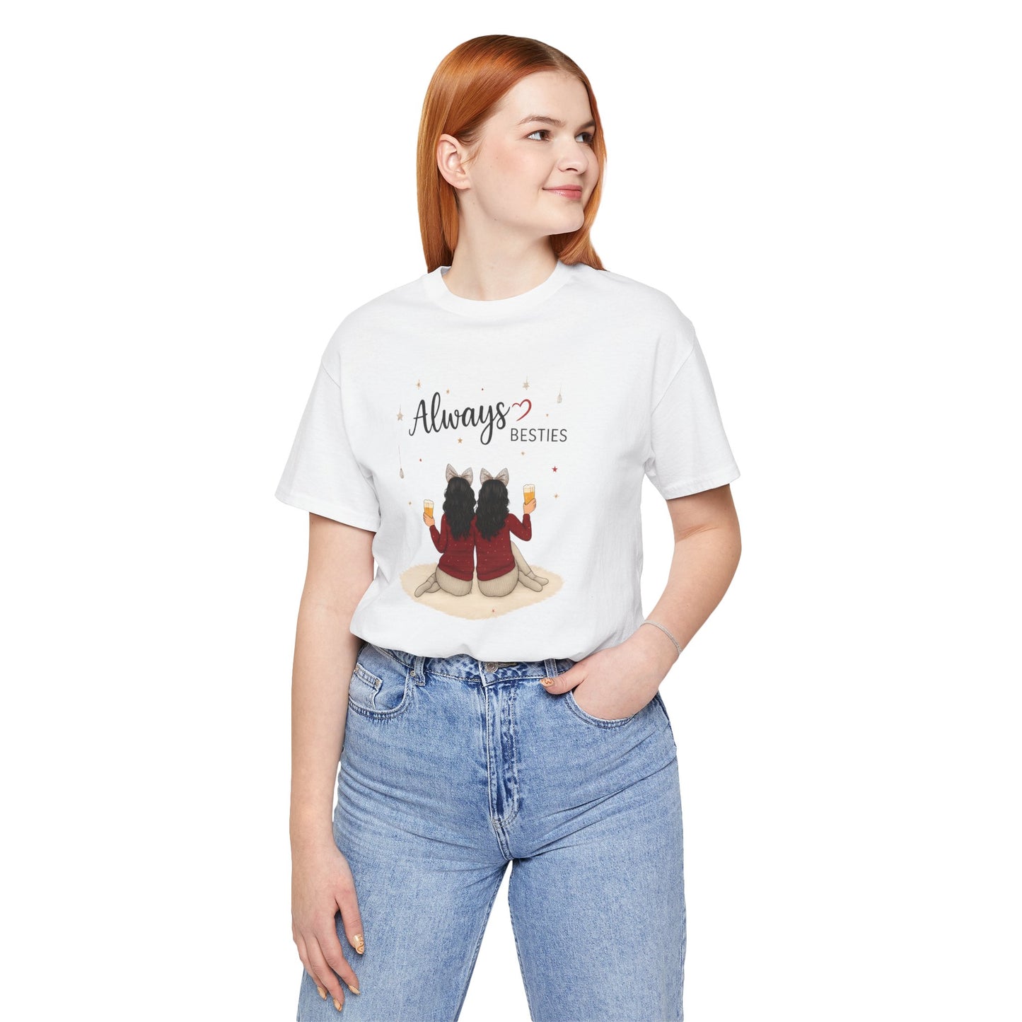 Always Besties Unisex T-Shirt - Perfect Gift for Friends, Best Friend Shirt, Casual Wear, Matching Tees, Friendship Day, Cute Tee