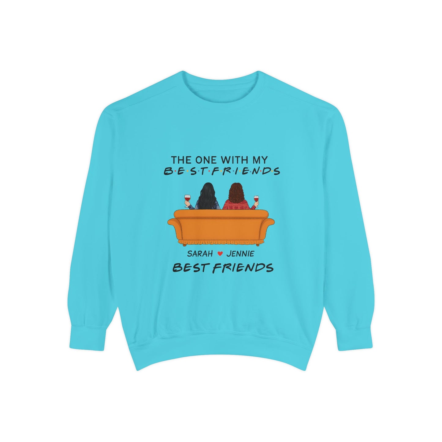 Best Friends Sweatshirt - Cozy Gift for BFFs, Friendship Day, Casual Wear, Personalized Apparel