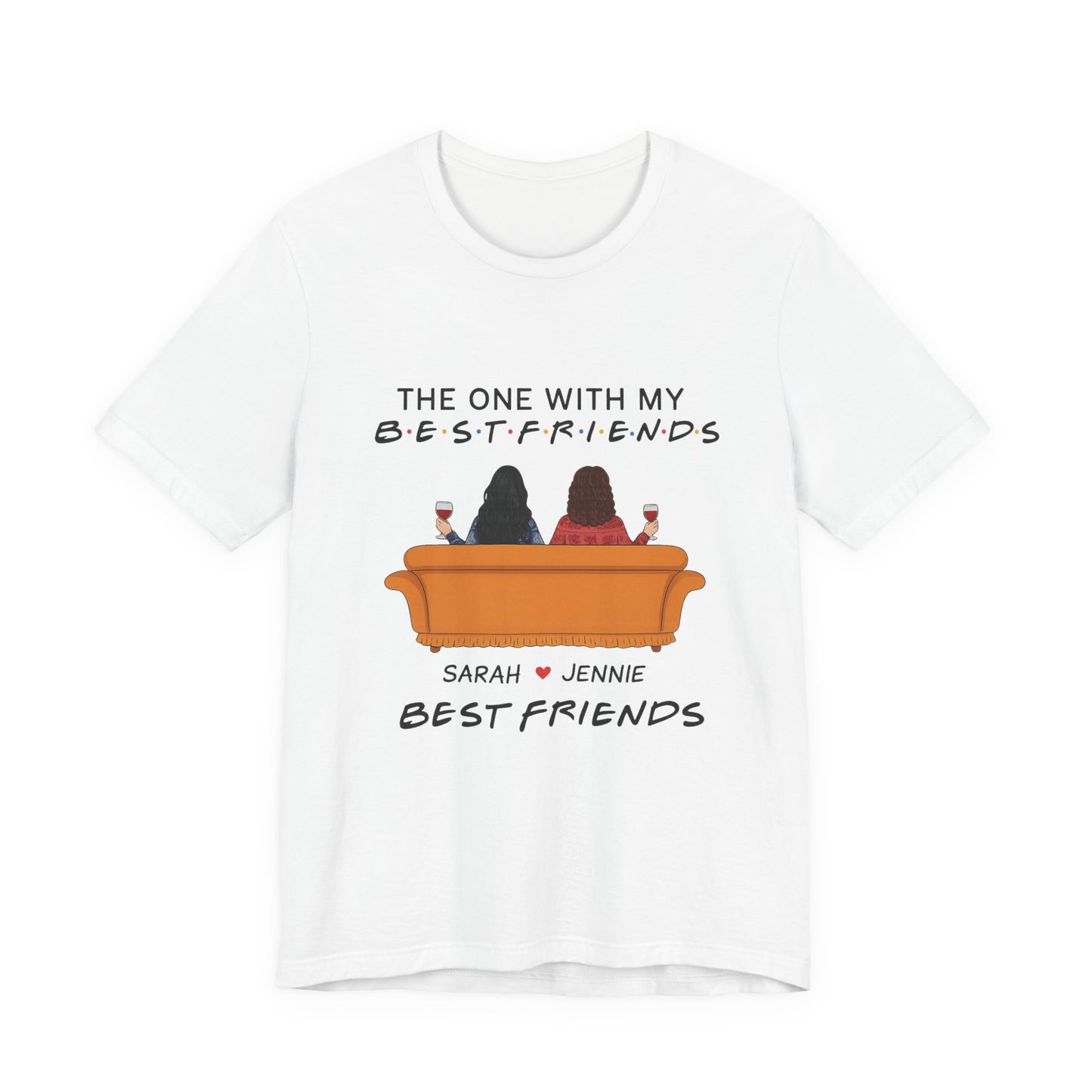 Best Friends Graphic Tee, Unisex Friendship T-Shirt, Gifts for Best Friends, Cute Casual Wear, Ideal for Birthdays, Friend Celebrations