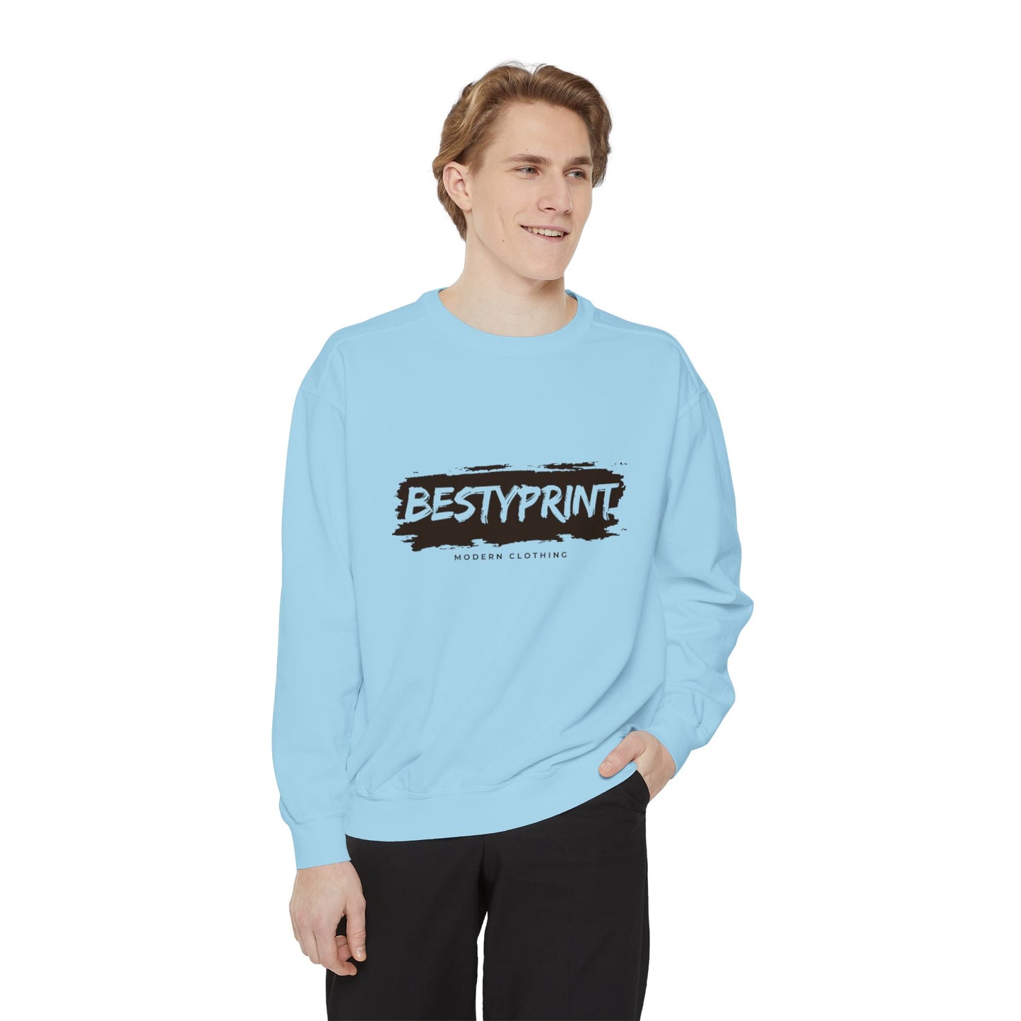 Bestie Sweatshirt, Unisex Garment-Dyed Sweatshirt, Cozy Gift for Friends, Casual Wear, Perfect for Birthdays and Celebrations