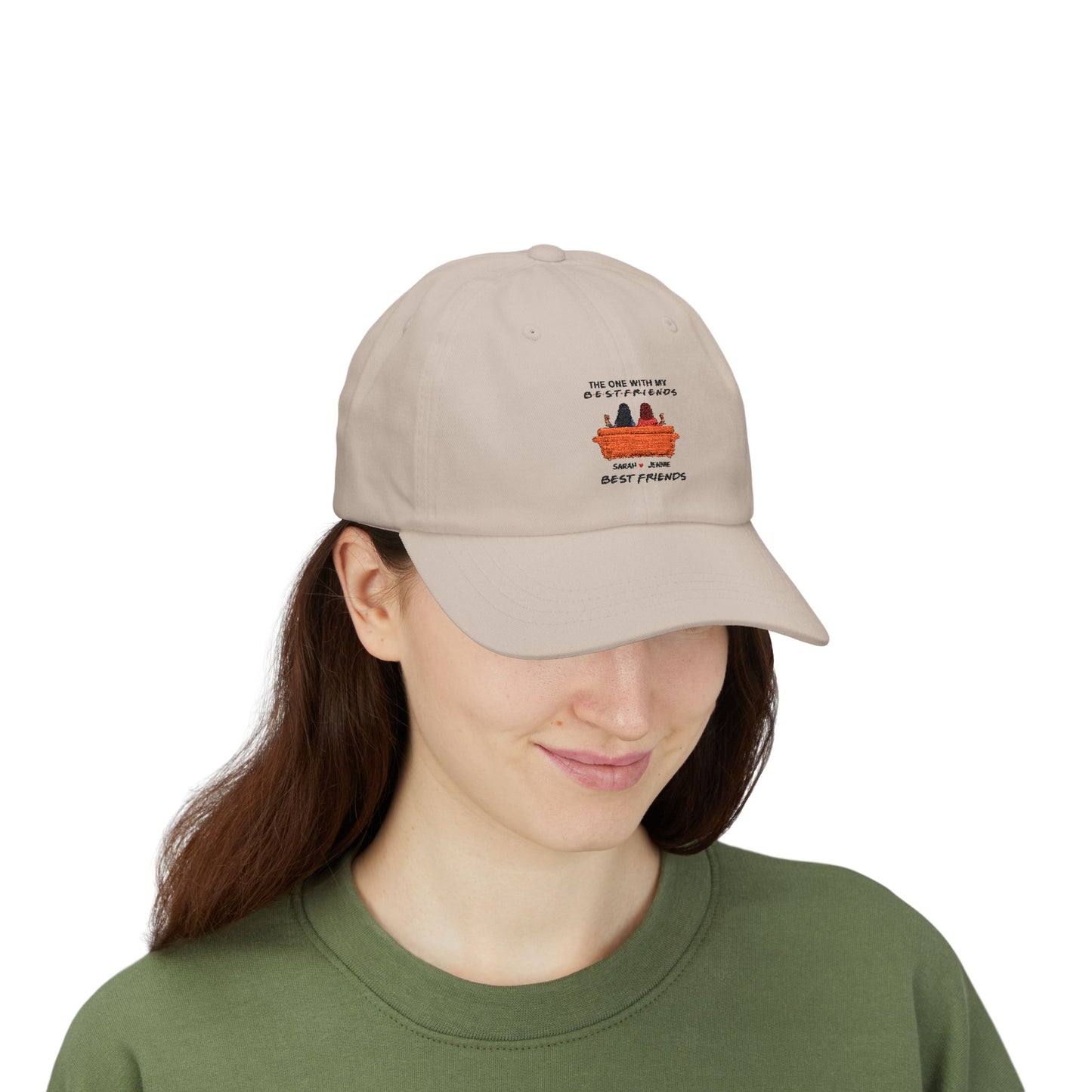 Classic Dad Cap with 'Best Friends' Design, Comfortable Everyday Hat, Gift for Dads, Friends, Casual Style, Perfect for Celebrations