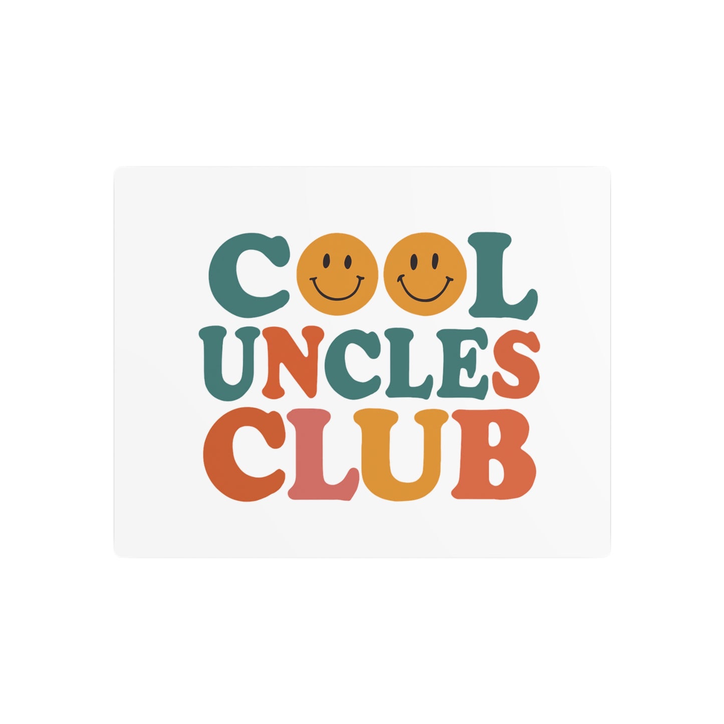 Cool Uncles Club Metal Art Sign, Home Decor, Wall Art, Gift for Uncles, Unique Sign, Family Celebration Decor