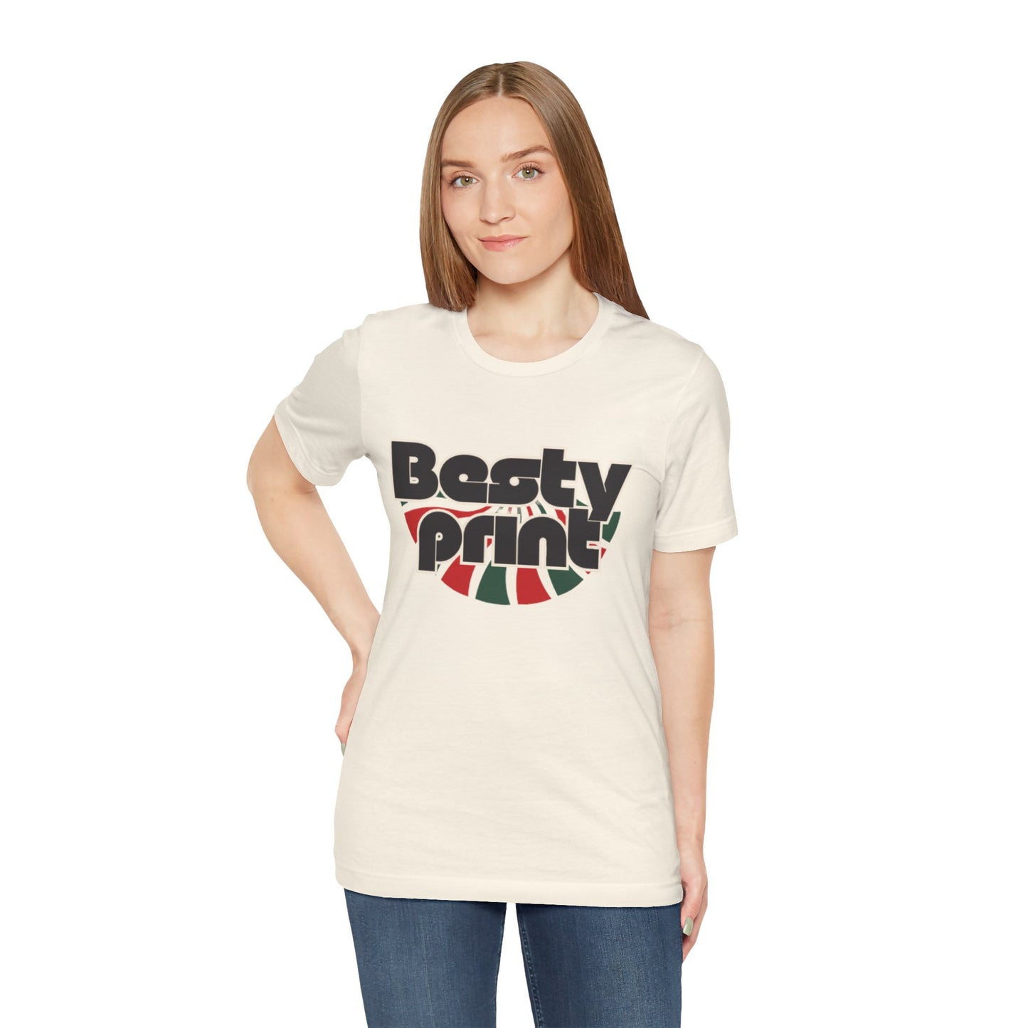 Besty Print Unisex Jersey Tee - Fun and Trendy T-Shirt for Friends, Casual Wear, Gifts, Parties, Holidays