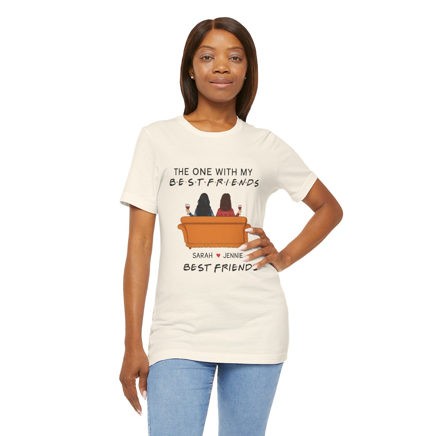 Best Friends Graphic Tee, Unisex Friendship T-Shirt, Gifts for Best Friends, Cute Casual Wear, Ideal for Birthdays, Friend Celebrations