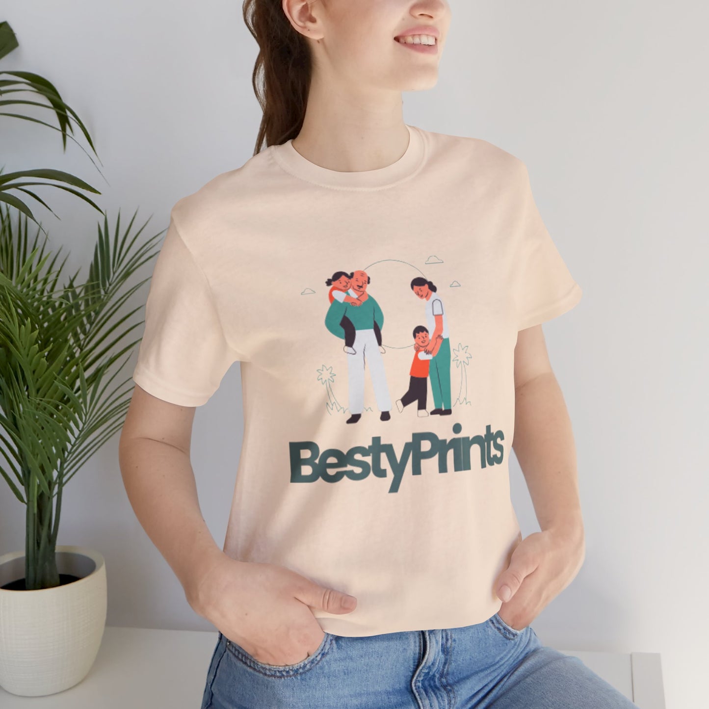 Family Bond Unisex Tee, Cute Family T-Shirt, BestyPrints Graphic Tee, Gift for Parents, Casual Family Wear