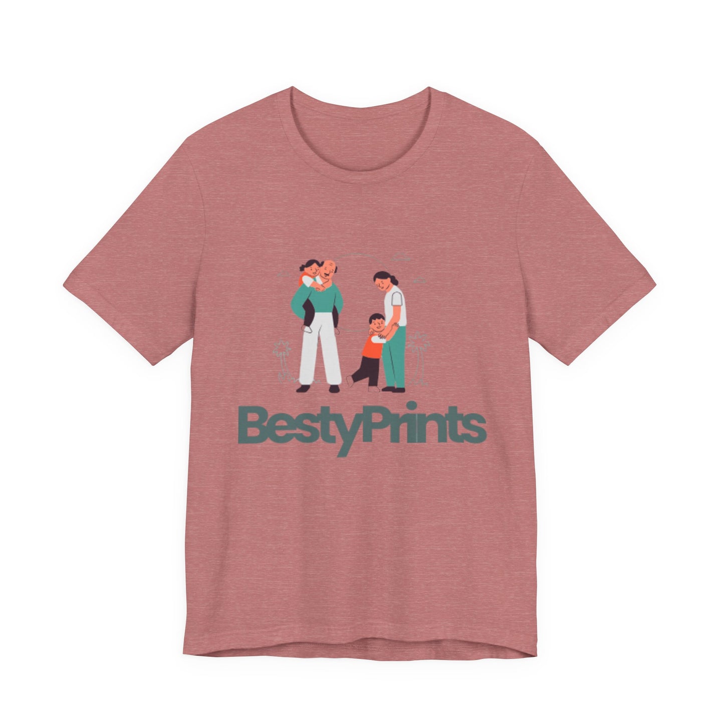 Family Bond Unisex Tee, Cute Family T-Shirt, BestyPrints Graphic Tee, Gift for Parents, Casual Family Wear