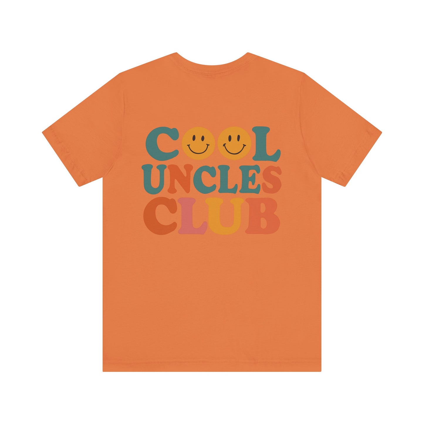 Cool Uncles Club Tee, Unisex Graphic T-Shirt, Father's Day Gift, Fun Uncle Outfit, Smiley Face Tee, Family Reunion Shirt